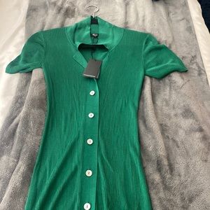 Rails button down dress